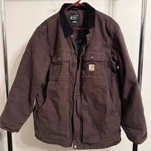 Carhartt Men's Dark Brown heavy weight jacket